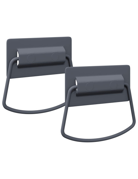 Maniglie per Armadi 2 pcs Antracite 85 x 45 mm Metallo