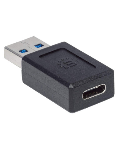 Manhattan 354714 adattatore per inversione del genere dei cavi USB-A USB-C Nero