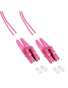 Techly ILWL OM412-LCLC-005T cavo InfiniBand e in fibra ottica 0,5 m LC Fucsia 2