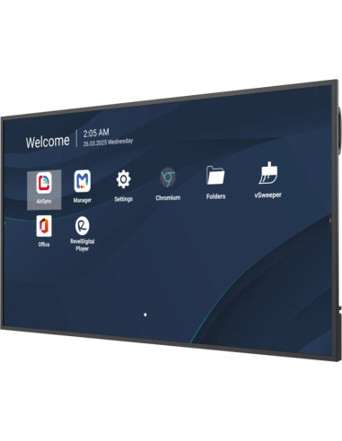 Viewsonic CDE6531-1C visualizzatore di messaggi Pannello piatto per segnaletica digitale 165,1 cm (65") LCD Wi-Fi 500 cd/m² 4K 