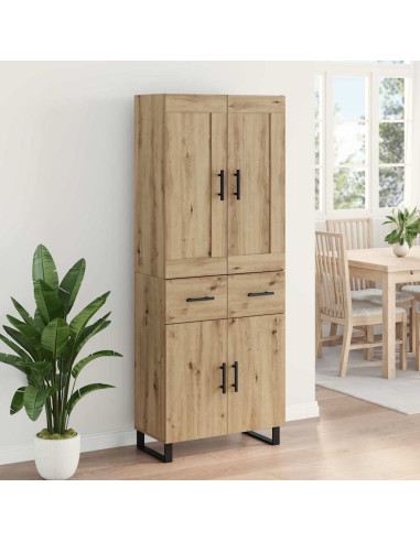 Credenza con cassetto Rovere artigianale 69,5 x 34 x 180 cm