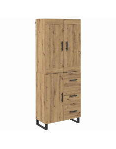 Credenza con cassetto Rovere artigianale 69,5 x 34 x 180 cm 2