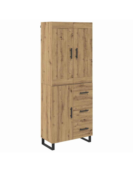 Credenza con cassetto Rovere artigianale 69,5 x 34 x 180 cm