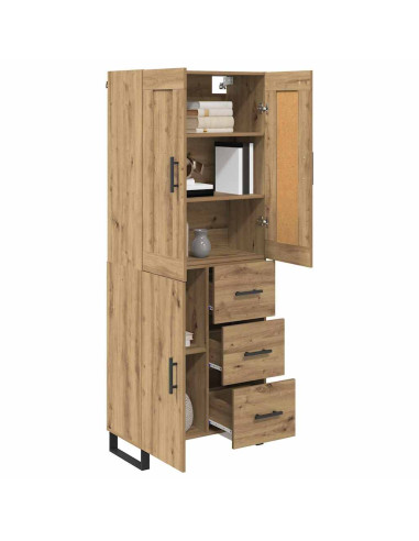 Credenza con cassetto Rovere artigianale 69,5 x 34 x 180 cm