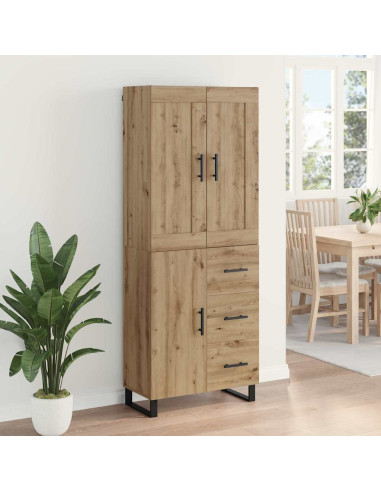 Credenza con cassetto Rovere artigianale 69,5 x 34 x 180 cm