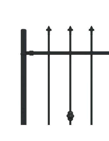 Recinzione a punte Nero 200 x 150 cm