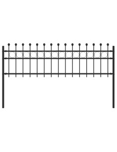Recinzione a Cerchio Nero 200 x 130 cm 2