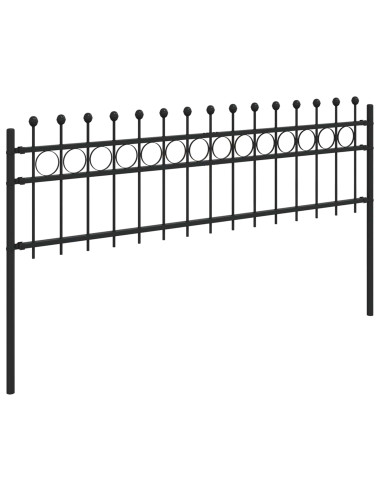Recinzione a Cerchio Nero 200 x 130 cm