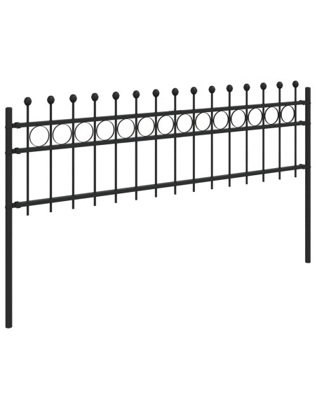 Recinzione a Cerchio Nero 200 x 130 cm