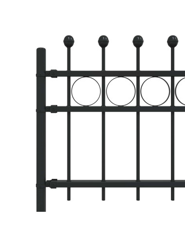 Recinzione a Cerchio Nero 200 x 130 cm