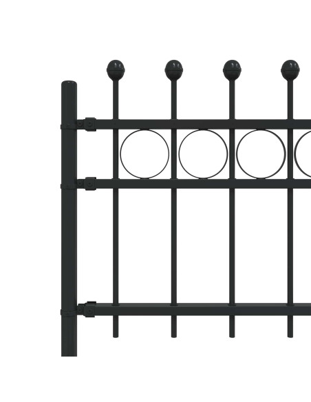 Recinzione a Cerchio Nero 200 x 130 cm