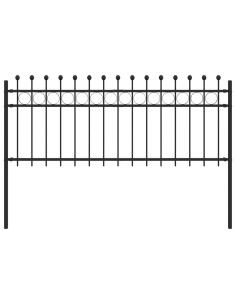 Recinzione a Cerchio Nero 200 x 130 cm 2