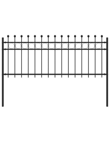Recinzione a Cerchio Nero 200 x 130 cm
