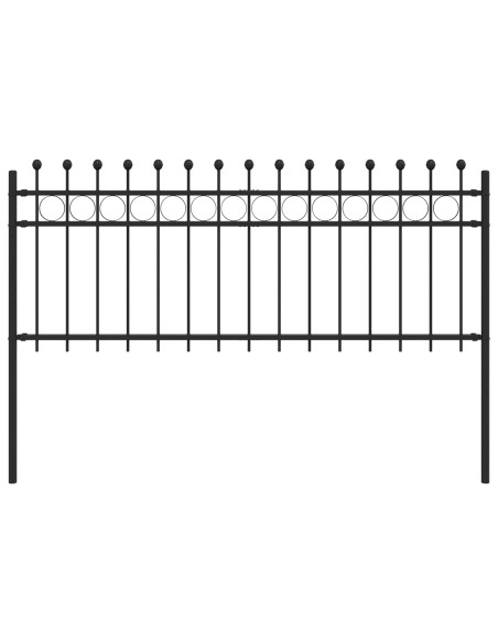 Recinzione a Cerchio Nero 200 x 130 cm