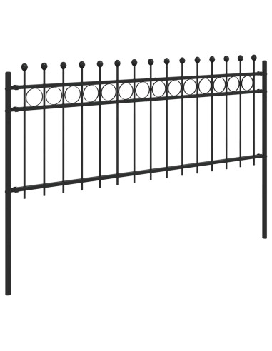 Recinzione a Cerchio Nero 200 x 130 cm