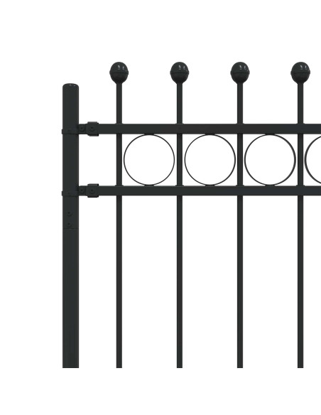 Recinzione a Cerchio Nero 200 x 130 cm