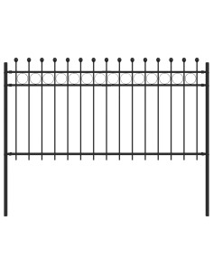 Recinzione a Cerchio Nero 200 x 150 cm 2