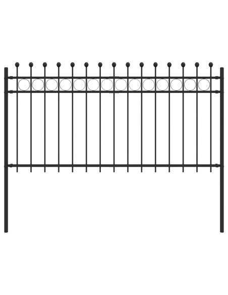 Recinzione a Cerchio Nero 200 x 150 cm