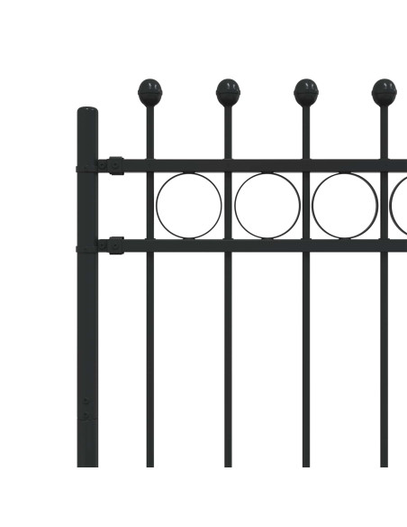 Recinzione a Cerchio Nero 200 x 150 cm