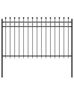 Recinzione a Cerchio Nero 200 x 130 cm 2