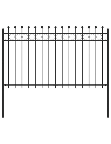 Recinzione a Cerchio Nero 200 x 130 cm