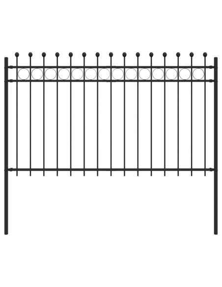 Recinzione a Cerchio Nero 200 x 130 cm