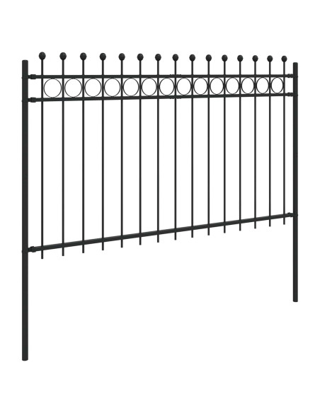 Recinzione a Cerchio Nero 200 x 130 cm