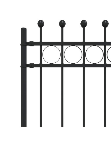 Recinzione a Cerchio Nero 200 x 130 cm