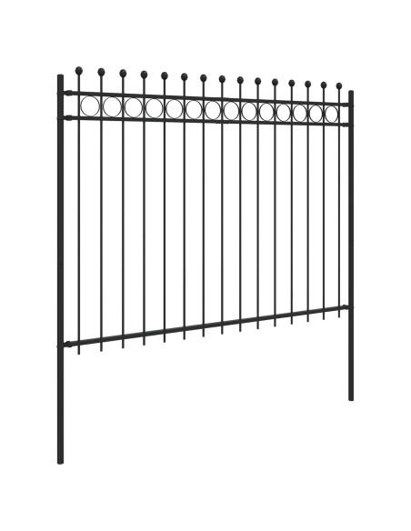 Recinzione a Cerchio Nero 200 x 200 cm