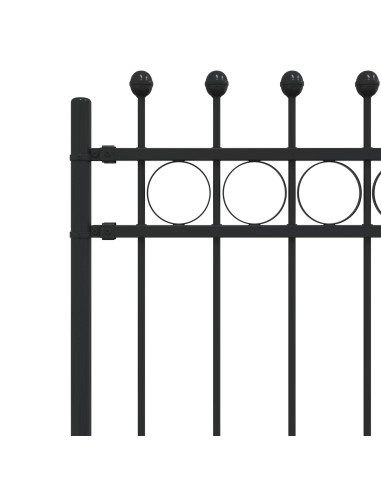 Recinzione a Cerchio Nero 200 x 200 cm