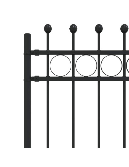 Recinzione a Cerchio Nero 200 x 200 cm