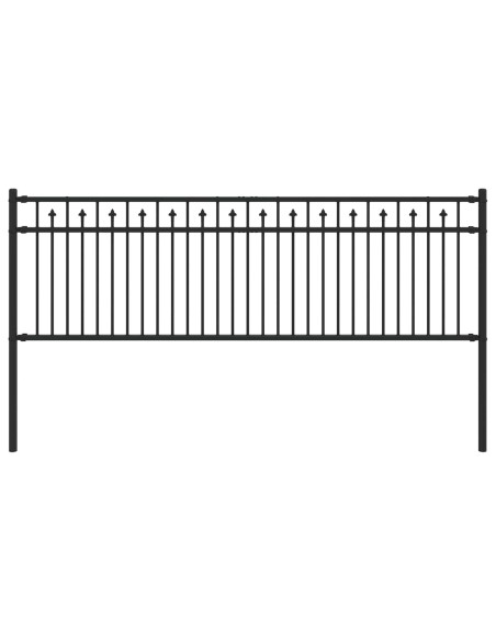 Recinzione a picchetto Nero 200 x 110 cm