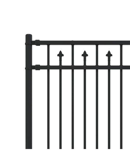 Recinzione a picchetto Nero 200 x 110 cm