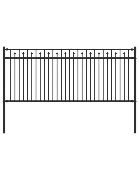Recinzione a picchetto Nero 200 x 130 cm