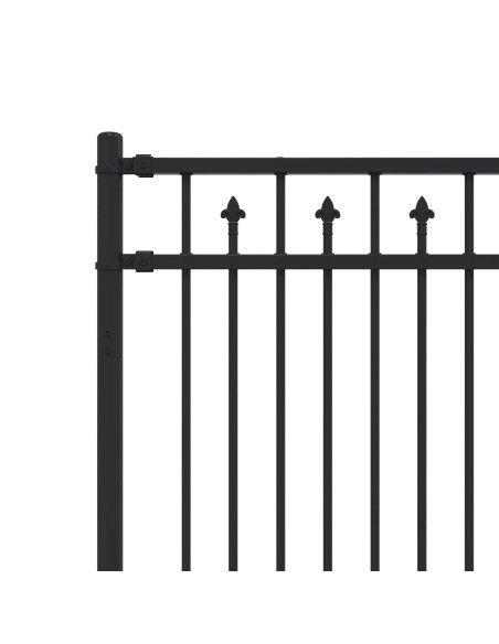 Recinzione a picchetto Nero 200 x 130 cm