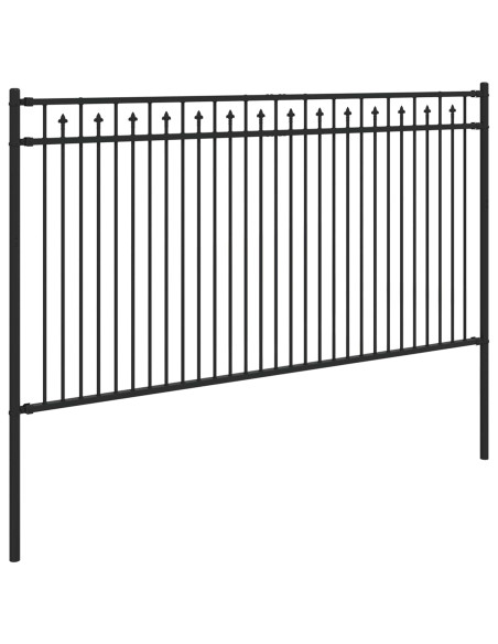 Recinzione a picchetto Nero 200 x 150 cm
