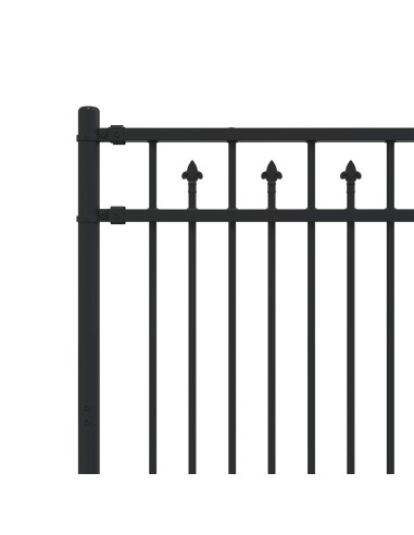 Recinzione a picchetto Nero 200 x 150 cm