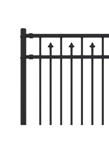 Recinzione a picchetto Nero 200 x 150 cm