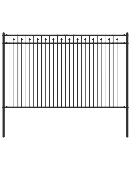 Recinzione a picchetto Nero 200 x 166 cm