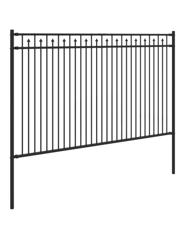 Recinzione a picchetto Nero 200 x 166 cm