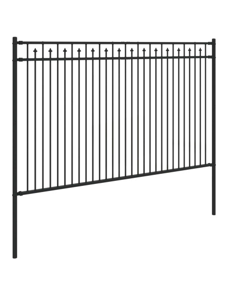 Recinzione a picchetto Nero 200 x 166 cm