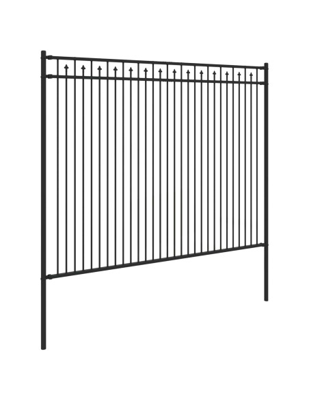 Recinzione a picchetto Nero 200 x 200 cm