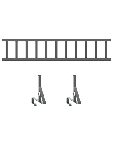 Guardia per neve sul tetto Antracite 100 x 29,5 x 34,5 cm