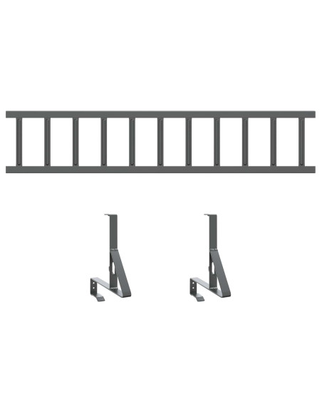 Guardia per neve sul tetto Antracite 100 x 29,5 x 34,5 cm