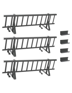 Guardia per neve sul tetto Antracite 300 x 29,5 x 34,5 cm 2