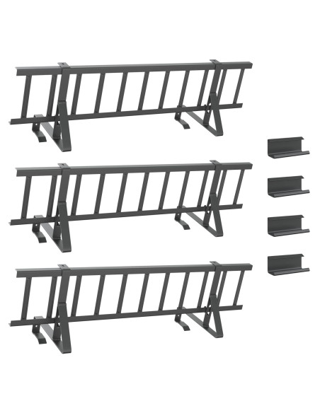 Guardia per neve sul tetto Antracite 300 x 29,5 x 34,5 cm