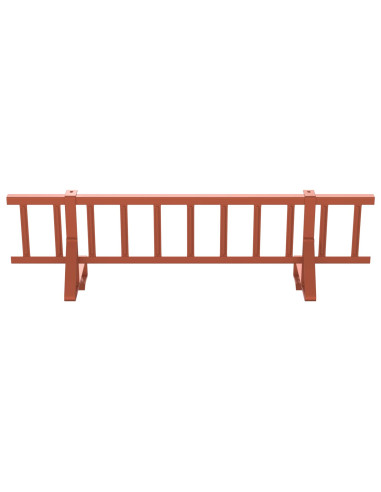 Guardia per neve sul tetto Rosso 300 x 29,5 x 34,5 cm Acciaio