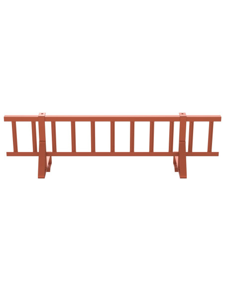 Guardia per neve sul tetto Rosso 300 x 29,5 x 34,5 cm Acciaio