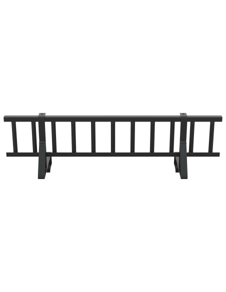 Guardia per neve sul tetto Nero 100 x 29,5 x 34,5 cm Acciaio