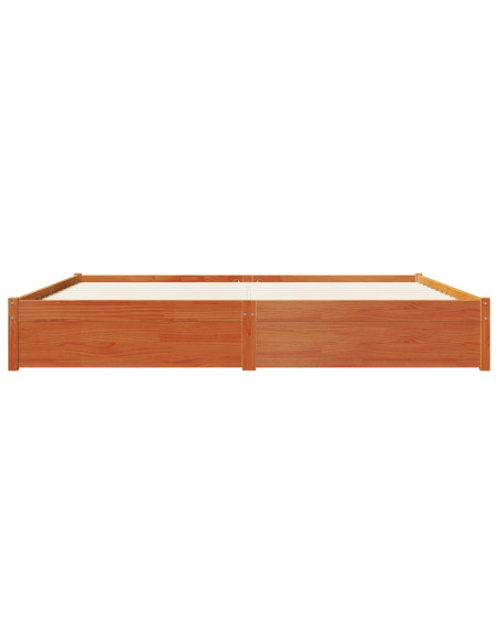 Struttura del letto con cassetto Marrone cerato 200 x 200 cm
